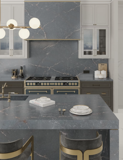 [3334] Silestone Parisien Bleu (0,4 cm výrobek)