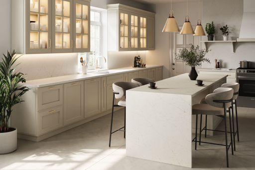 [4165] Silestone Persian White (0,4 cm Produkt)