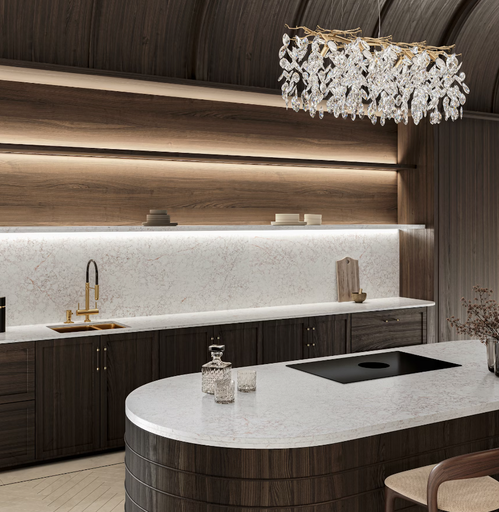 [3295] Silestone Rivière Rose (0,4 cm Produkt)