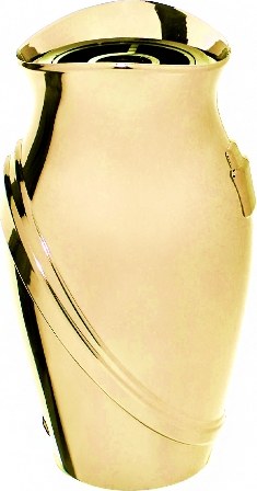 [3841/BRO] Vase Kamelia groß (Bronze)