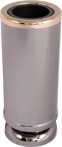 [418/CIE] Zylindrische Vase (Černé zlato)