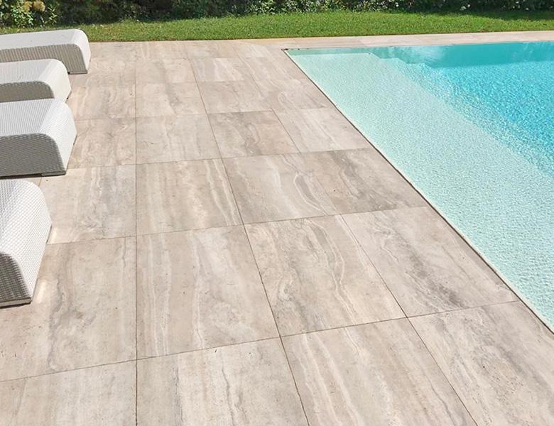 Großformatplatte Duomo Travertino Beige 2 cm