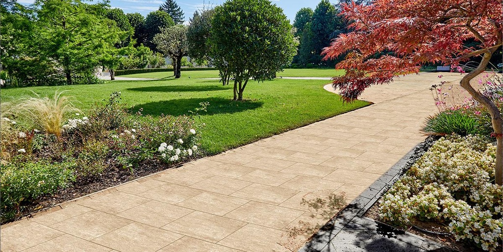 Außenplatten Pietra di Vals Beige 40×80 cm