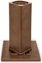 Versenkvase aus Bronze für Grabstein, 27×9,5×9,5 cm