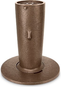 [ST-53122] Versenkvase aus Bronze für Grabstein, H: 21–24 cm