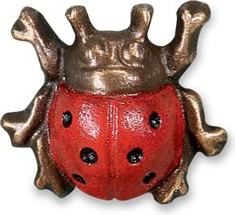 [ST-85416] Bronzová beruška na dětský náhrobek, 3×3 cm