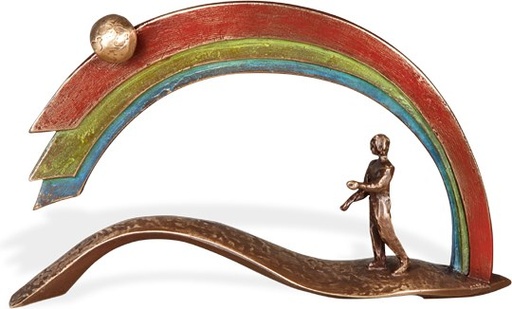 [ST-85384] Bronzeplastik Zum Himmel, 15×25×5 cm