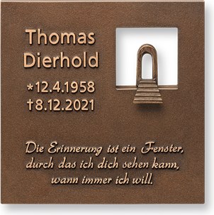 [ST-31668] Bronzeplakette Himmelstore, 15×15 cm