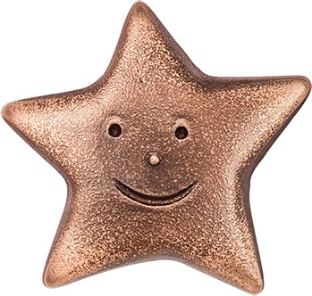 [ST-20934] Bronzestern für Kindergräber, 5×5 cm