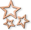 Bronzestern für Kindergrab, 7×8 cm