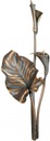 Calla aus Bronze für Grabstein, 30×12 cm oder 45×17 cm