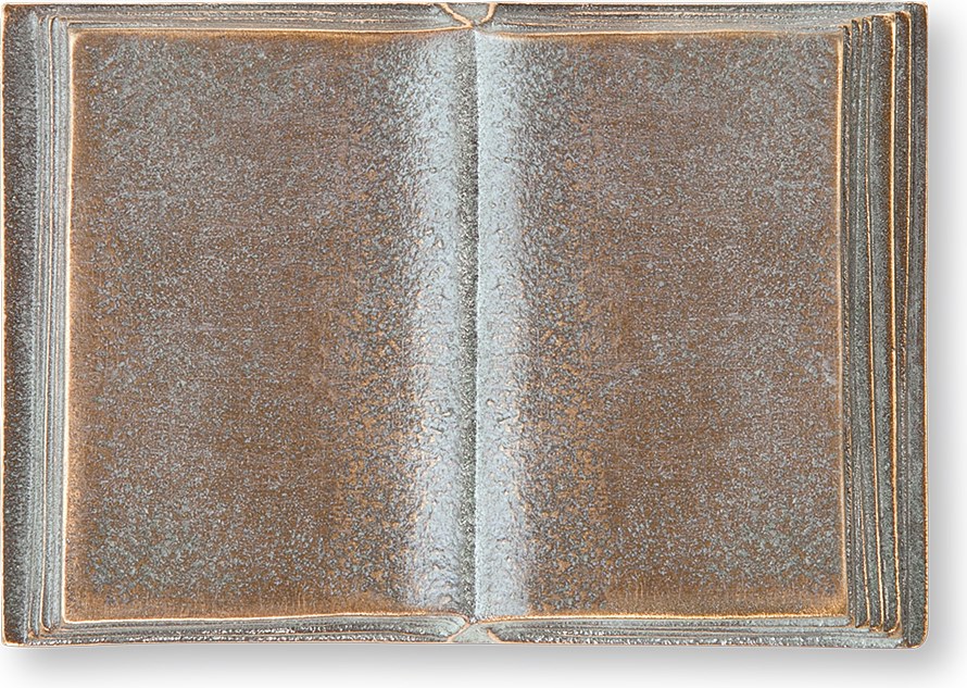 Bronzová kniha na náhrobek, 4×6 cm nebo 7×10 cm