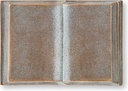 Bronzová kniha na náhrobek, 4×6 cm nebo 7×10 cm