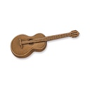 Gitarre aus Bronze für Grabstein, 3×9,5 cm