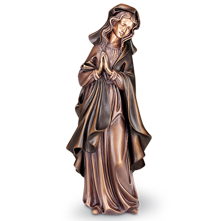 Bronzová Madona na náhrobek, 20–49 cm
