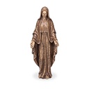 Bronze Madonna für Grabmal, 40×15,5×10 cm