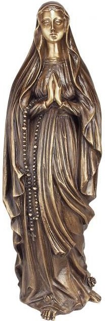 Bronze-Madonna für Grabmal, 58×18×16 cm