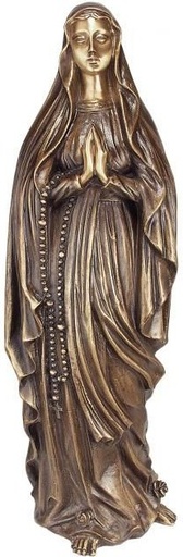 [ST-94750] Bronzová Madona na náhrobek, 58×18×16 cm