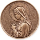 Bronzová Madona na náhrobek, Ø 12 cm