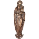Bronzefigur Madonna mit Kind für Grabstein, 50×16 cm