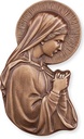 Madonna aus Bronze für Grabstein, 16×9 cm