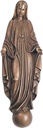 Bronzová Madonna na náhrobek, 25×8 cm nebo 39×14 cm