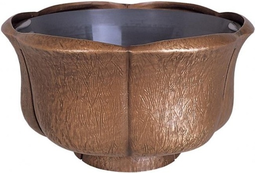 [ST-54940] Bronzová mísa na náhrobek, výška 18–21 cm