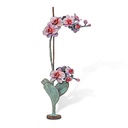 Bronzierte Orchidee für Grabstein, 43×17,5×10 cm