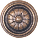 Bronzerosette für Grabstein, Ø 2,2–4,5 cm