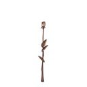 Bronze Rose für Grabmal, 32×4 cm oder 67×12 cm