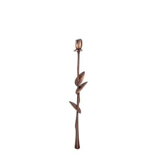[ST-PFLANZE01] Bronze Rose für Grabmal, 32×4 cm oder 67×12 cm