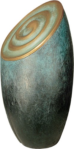 Sichturne aus Bronze für Grabstein, 39×20×20 cm