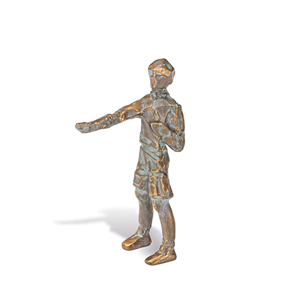 [ST-84319] Bronzefigur Junge für Grabstein, 11,5×4×6 cm