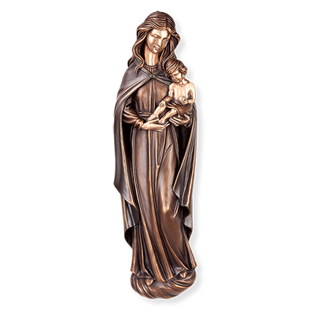 [ST-20559] Bronzová socha Madona s dítětem na náhrobek, 20–50 cm