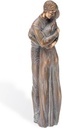 Bronzefigur Umarmung für Grabstein, 12×3,5×3,5 cm oder 18×5×5 cm