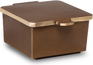[ST-50109] Bronzová svěcená voda na náhrobek, 6×10×13 cm