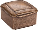 Weihwasserschale aus Bronze für Grabstein, 7×10×12 cm
