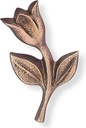 Bronzetulpe für Grabstein, 5×3 cm