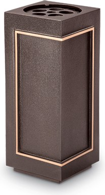 [ST-53311] Bronzevase für Grabstein, 18–28 cm