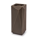 Bronzevase für Grabstein, 18×9,5×9,5 cm oder 23×11×11 cm