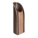 Bronzevase für Grabstein, 30×10 cm