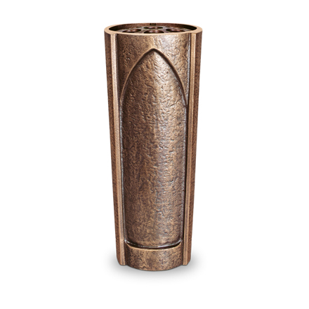 [ST-53050] Bronzevase für Grabstein, Höhe 18 cm oder 25 cm