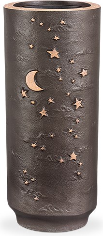 [ST-53097] Bronzevase für Grabstein, Höhe 19 cm