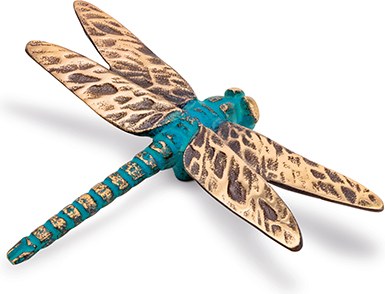 [ST-20964] Bronzene Libelle für Grabstein, 7,5×10 cm oder 10×13 cm