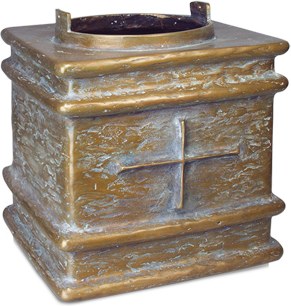 [ST-57004] Sichturne aus Bronze für Grabstein, 27×28 cm