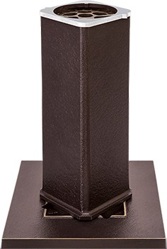 [ST-53260] Bronzová zapuštěná váza na náhrobek, 27×9,5×9,5 cm