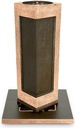 Bronzevase zum Versenken für Grabstein, 28×9,5×9,5 cm