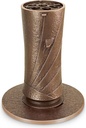 Bronzová zapuštěná váza na náhrobek, výška 24 cm