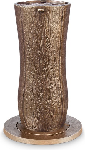 [ST-VERS03] Bronzová zapuštěná váza na náhrobek, výška 24 cm