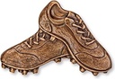 Fussballschuhe aus Bronze für Grabstein, 6,5×9,5 cm oder 10×14 cm